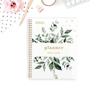 Agenda La vegetación salvaje Blanco elegante