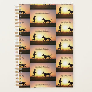 Agenda La vida es mejor con un perro, un niño y el sol