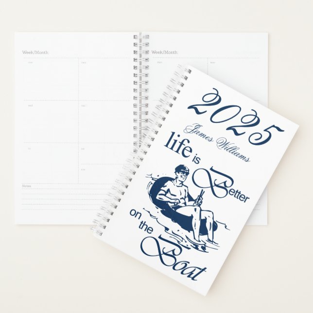 Agenda La vida es mejor en el barco Funny Rowboat Persona (Demostración)