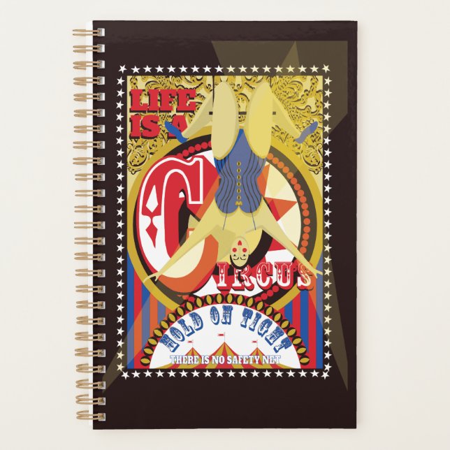 Agenda La vida es un circo, un artista de Trapeze debajo  (Anverso)