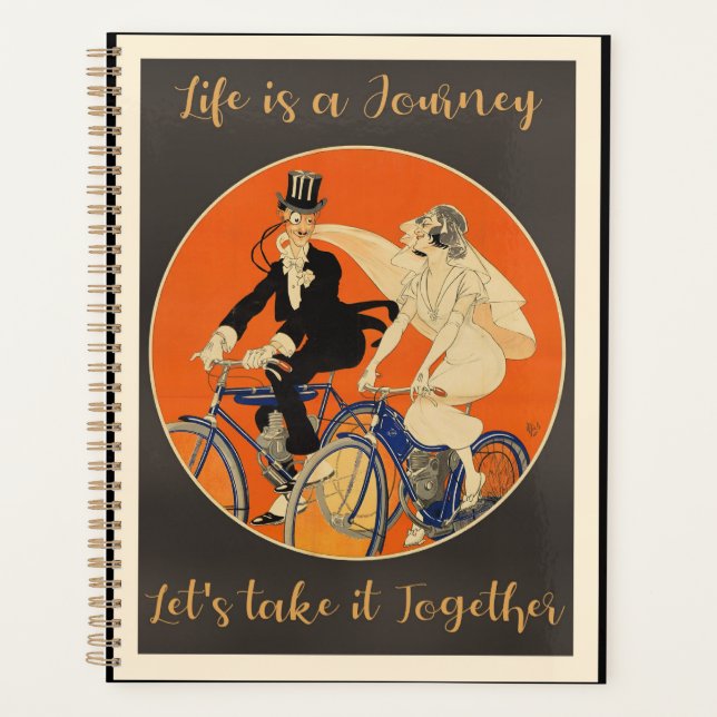 Agenda La vida es un viaje, amor, (Anverso)