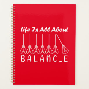 Agenda La vida se trata de inspiración de equilibrio y mo