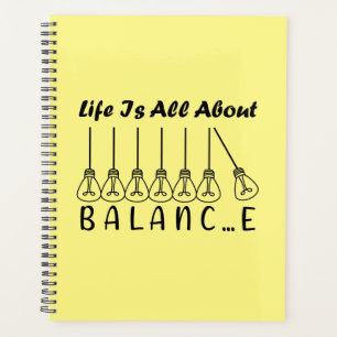Agenda La vida se trata de inspiración de equilibrio y mo