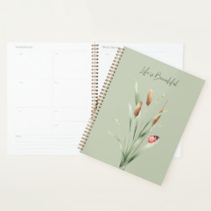 Agenda La vida verde es hermosa Cattails Mariquita