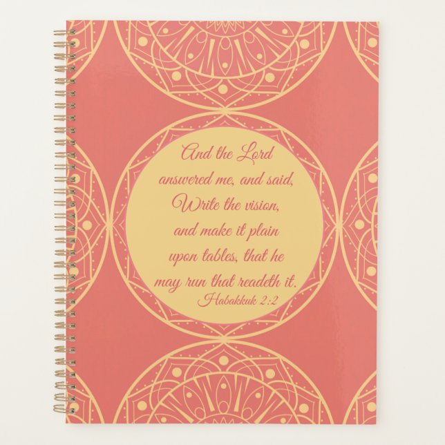 Agenda La visión (Anverso)