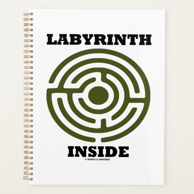Agenda Laberinto Interior Psique Humor Psicológico (Anverso)