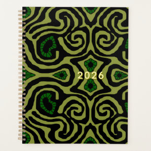 Agenda Laberintos locos de Mazipoodles - Verde negro oliv