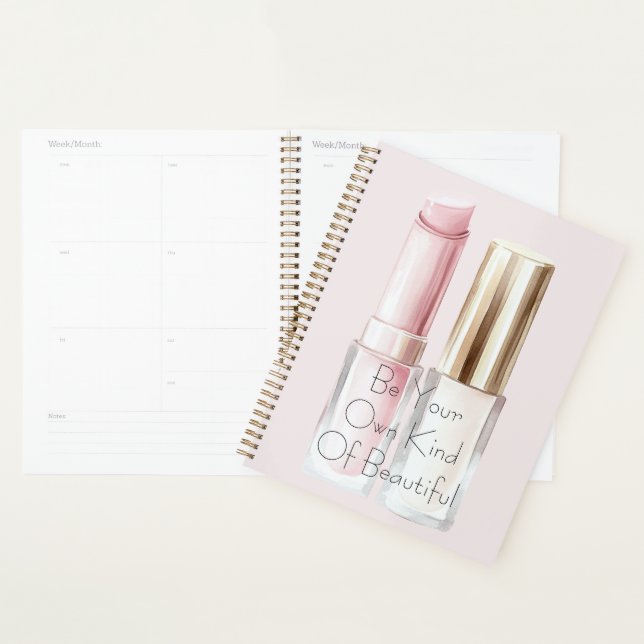 Agenda Labial Rosa Blanco Esmalte de Uñas Marfil (Demostración)