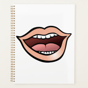 Agenda Labios Boca Dientes Lengua Abierta