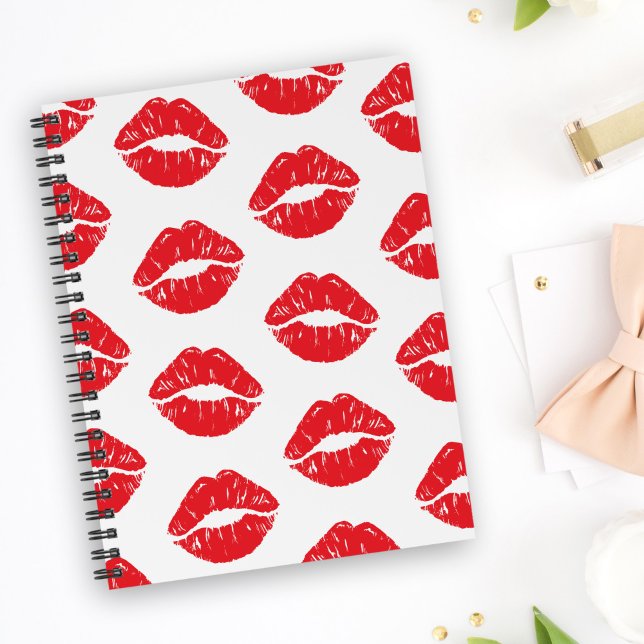 Agenda Labios Rojos, Labios Rojos, Beso, Patrón De Labios (Subido por el creador)