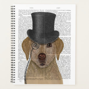 Agenda Labrador amarillo, hebilla formal y Gorra