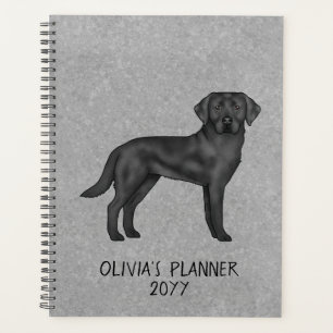 Agenda Labrador Retriever negro Lab perro Texto personali