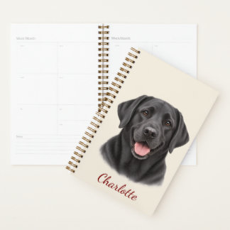 Agenda Labrador Retriever Negro Personalizado con Nombre
