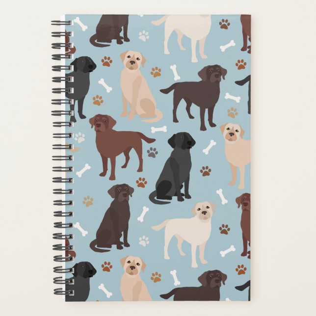 Agenda Labrador Retriever Paws and Bones (Anverso)
