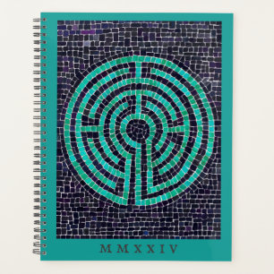 Agenda LABYRINTH III 8.5x11 Planner + Texto / Turquesa