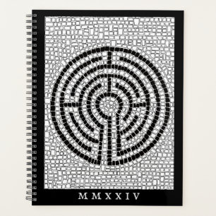 Agenda LABYRINTH VII 8.5x11 Planner + Texto / Negro