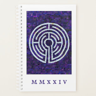 Agenda LABYRINTH VIII 5.5x8.5 Planner + Texto / Blanco