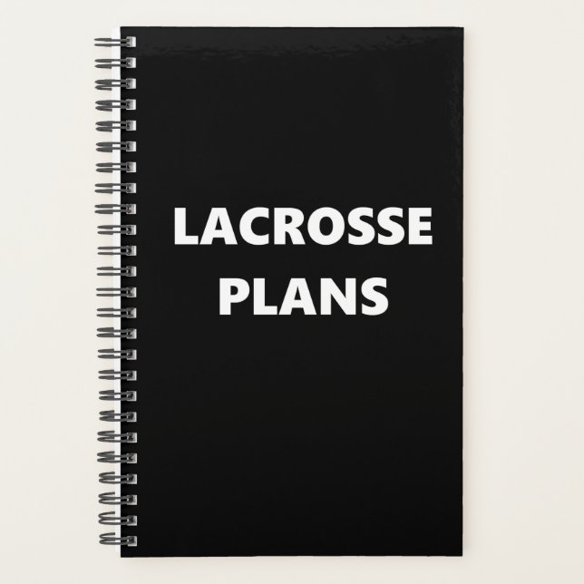 Agenda Lacrosse Planner Tema deportivo Lacrosse Planes (Anverso)