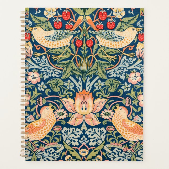 Agenda Ladrón de fresa William Morris Colorful Planner (Anverso)