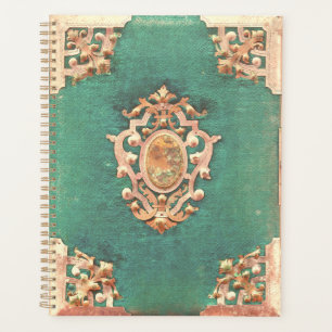 Agenda Ladrón de libros antiguos y victoriano verde y el