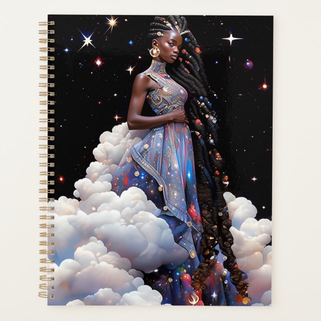 Agenda Lady In Clouds African American Art (Anverso)