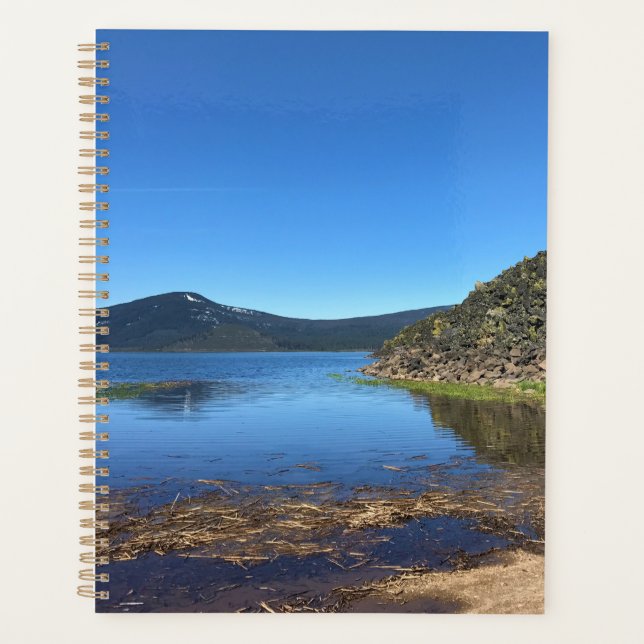 Agenda Lago Davis con rocas de lava, OR (Anverso)