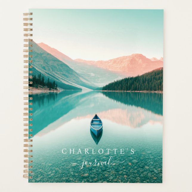 Agenda Lago Montaña Canoa Personalizado (Anverso)
