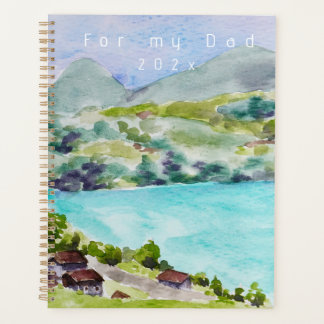 Agenda Lago paisajístico de Suiza y pintura de montaña