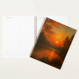 Agenda Lago Sunset - Enfoque suave