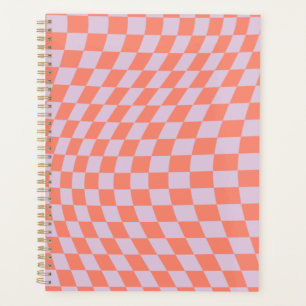 Agenda Lámina De Patrón De Comprobación Retro Y Tablero D