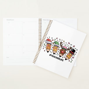 Agenda Lápices de Navidad para Maestros Vida de Maestro F