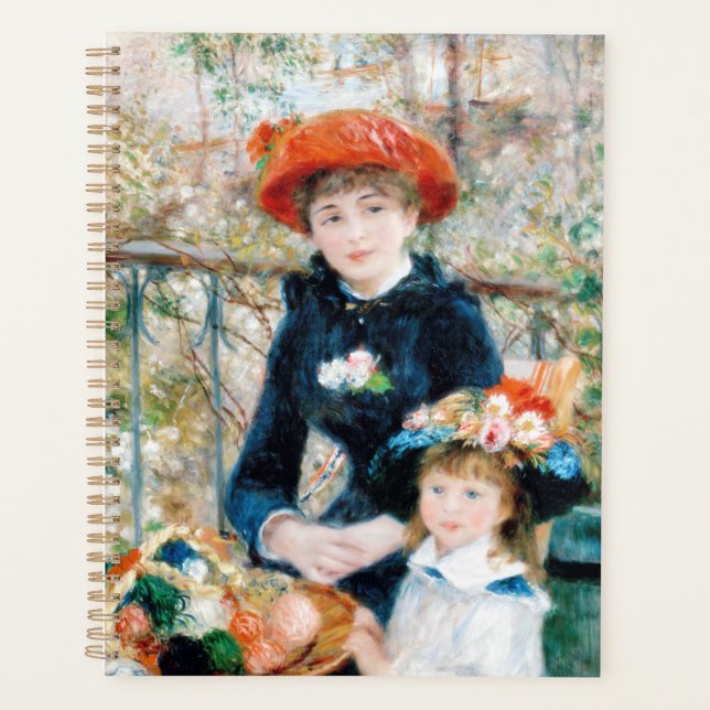 Agenda Las dos hermanas, en la terraza Auguste Renoir (Anverso)