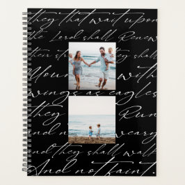 Agenda Las escrituras esperan al negro de las tres fotos