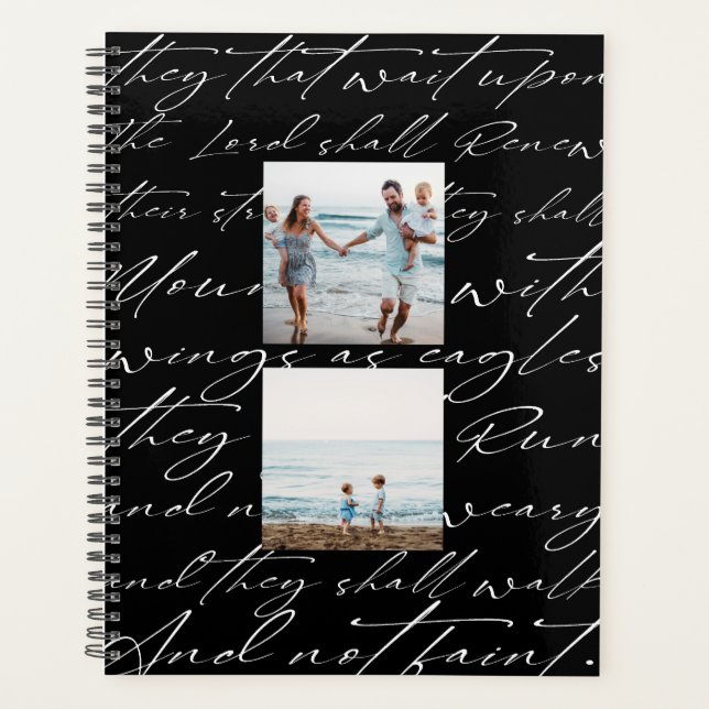 Agenda Las escrituras esperan al negro de las tres fotos  (Anverso)