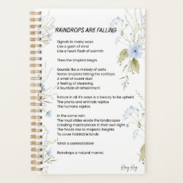 Agenda Las gotas de lluvia caen poesía