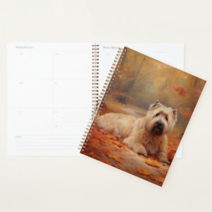 Agenda Las hojas de Wheaten Terrier se inspiran en otoño