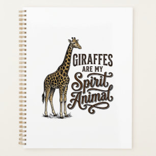 Agenda Las jirafas son mi animal espiritual diseño de cam