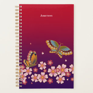 Agenda Las mariposas japonesas florecen en el Sakura pers