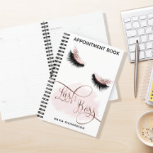 Lash Boss Makeup Eyebrow Eye Lash APPOINTMENT BOOK