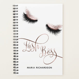 Agenda Lash Boss Makeup Eyebrow Ojos Lazas Rosa Oro