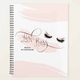 Agenda Lash Boss Makeup Eyebrow Ojos Lazas Rosa Oro