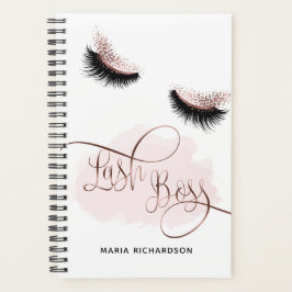 Agenda Lash Boss Makeup Eyebrow Ojos Lazas Rosa Oro