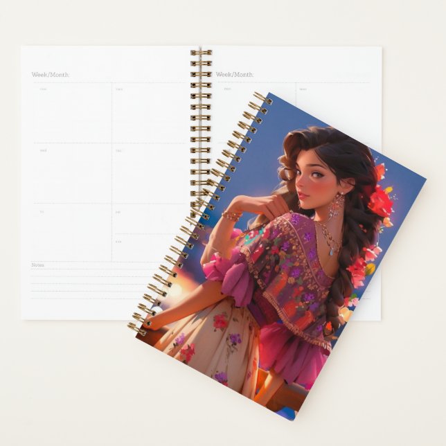 Agenda Latina Floral Beauty (Demostración)