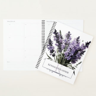 Agenda Lavanda con color de agua personalizada