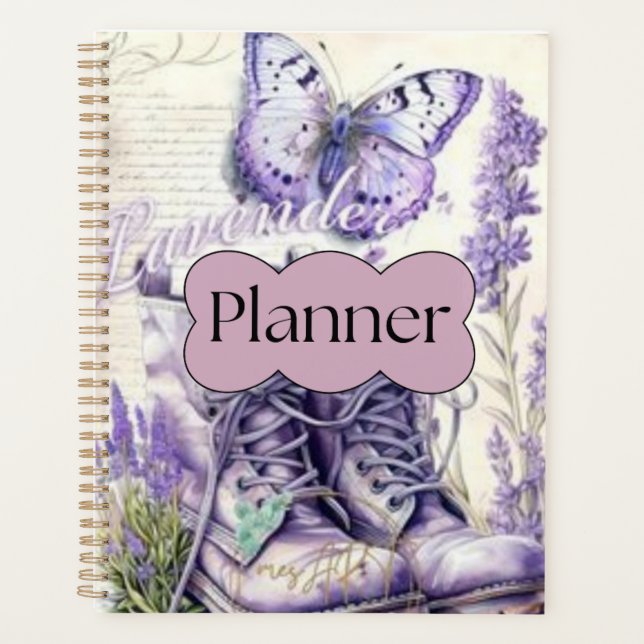 Agenda Lavender Charm Planner (Anverso)