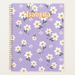 Agenda Lavender Daisy Floral Pattern