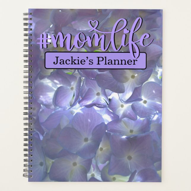 Agenda Lavender Hydrangeas #momlife (Anverso)