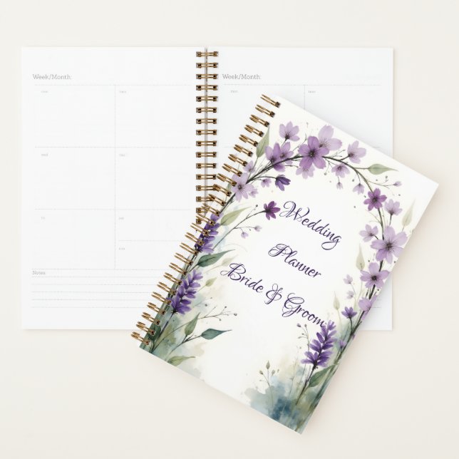 Agenda Lavender & Lilac Floral Arch Wedding (Demostración)