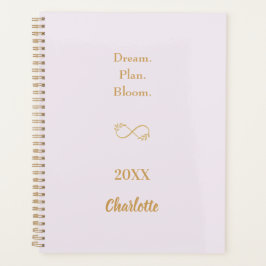 Agenda Lavender pink gold motivational quote 2026