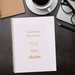Agenda Lavender pink gold motivational quote 2026